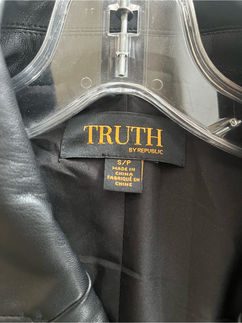 Truth by Republic Faux Leather Dress Vest with Wrap tie/buttons Size Small - Picture 4 of 16